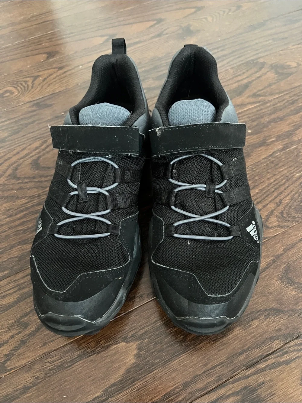 adidas Terrex Black and Gray Kids  Trail Sneakers